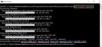 Python Pip ile Harici Paket Kurulumu