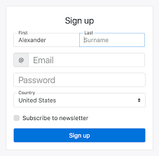 Bootstrap Formlar Floating Labels