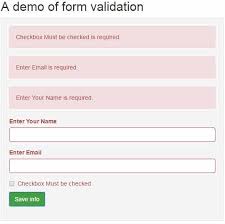 Bootstrap Formlar Validation